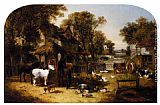 John Frederick Herring, Jnr An English Farmyard Idyll painting